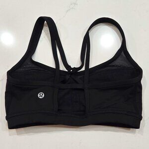 Lululemon Athletica Women's Sports Bra Tank Black Size 4 Strappy Crossback